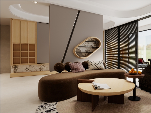 輕飾定制家——QW958-2淺瀾木語